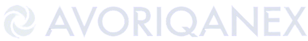 The logo for Avoriqanex, featuring a stylized circular swirl icon on the left and the brand name 'AVORIQANEX' in light gray capital letters on the right, set against a solid white background.